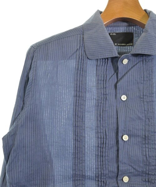 n(n) BY NUMBER (N)INE（エヌエヌバイナンバーナイン）カジュアルシャツ 青 サイズ:2(M位) メンズ/2200647524039