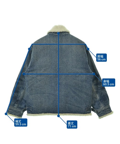 New Manual（ニューマニュアル）デニムジャケット 紺 サイズ:F メンズ/2200656204014