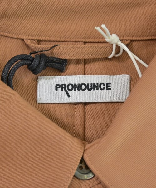 PRONOUNCE（プロナウンス）カジュアルシャツ 茶 サイズ:M メンズ/2200655935216