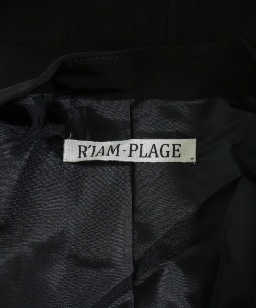 R'IAM-PLAGE（リアムプラージュ）ノーカラージャケット 黒 サイズ:36(S位) レディース/2200638715071