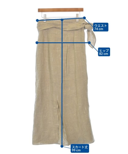 R'IAM-PLAGE（リアムプラージュ）ロング・マキシ丈スカート ベージュ サイズ:38(M位) レディース/2200610999031