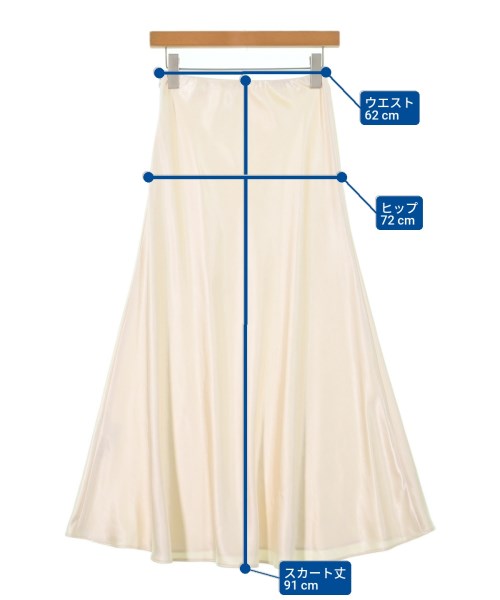 R'IAM-PLAGE（リアムプラージュ）ロング・マキシ丈スカート 白 サイズ:36(S位) レディース/2200644924047