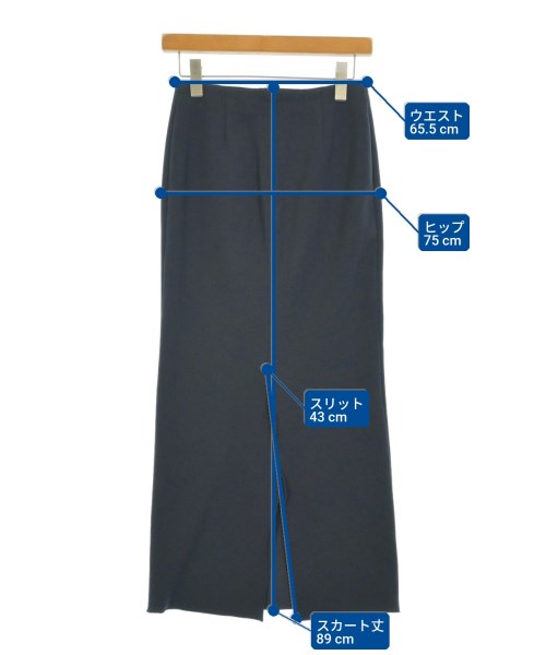 R'IAM-PLAGE（リアムプラージュ）ロング・マキシ丈スカート 紺 サイズ:36(S位) レディース/2200645676068
