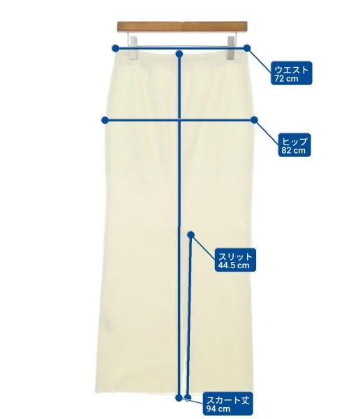 R'IAM-PLAGE（リアムプラージュ）ロング・マキシ丈スカート 白 サイズ:38(M位) レディース/2200648161066