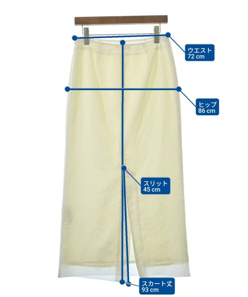 R'IAM-PLAGE（リアムプラージュ）ロング・マキシ丈スカート 白 サイズ:38(M位) レディース/2200664862084