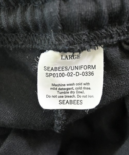 SEABEES（シービーズ）スウェットパンツ 黒 サイズ:L メンズ/2200623391013