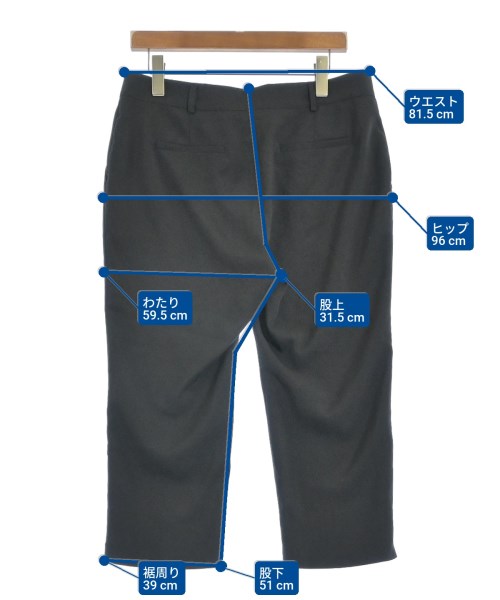 The Frankie Shop（ザフランキーショップ）クロップドパンツ 黒 サイズ:L レディース/2200664321130