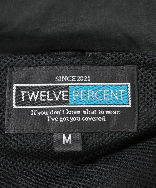 TWELVE PERCENT（トゥエルブパーセント）マウンテンパーカー 黒 サイズ:M メンズ/2200686533023