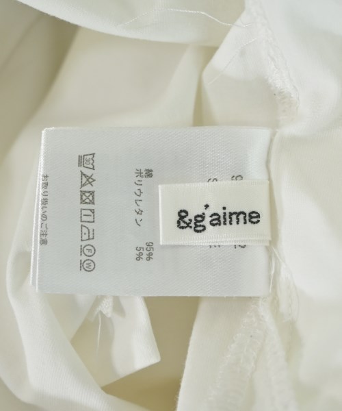 &g'aime（アンジェム）Tシャツ・カットソー 白 サイズ:F レディース/2200685647127