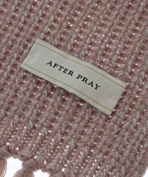 AFTER PRAY（アフタープレイ）マフラー ピンク サイズ:- メンズ/2200720604115