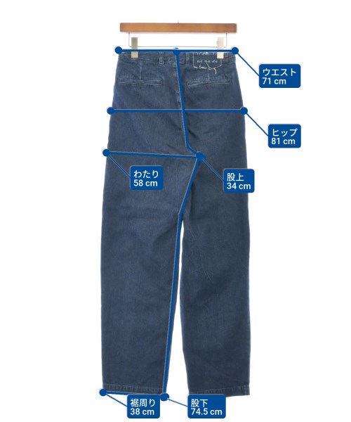 ai no de（アイノデ）デニムパンツ 紺 サイズ:M レディース/2200618678051