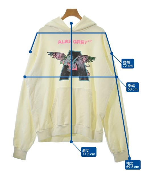ALES GREY（アレスグレイ）パーカー 白 サイズ:XL メンズ/2200715086308