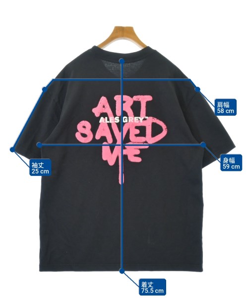 ALES GREY（アレスグレイ）Tシャツ・カットソー 黒 サイズ:XL メンズ/2200715086483