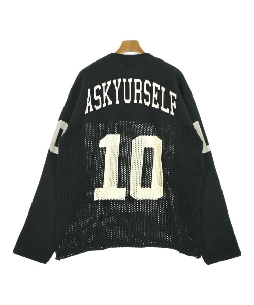 ASKYURSELF（アスクユアセルフ）ニット・セーター 黒 サイズ:XL メンズ/2200641509032