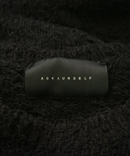 ASKYURSELF（アスクユアセルフ）ニット・セーター 黒 サイズ:-(L位) メンズ/2200646983042