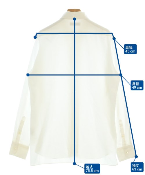 avancer（アヴォンシェル）カジュアルシャツ 白 サイズ:46(M位) メンズ/2200674139091