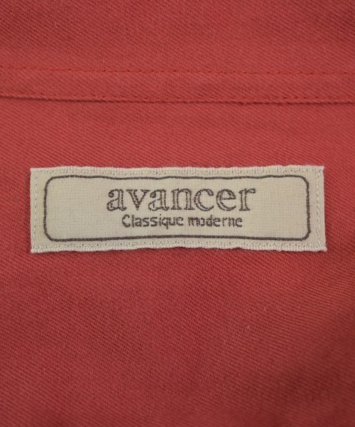 avancer（アヴォンシェル）カジュアルシャツ 赤 サイズ:48(L位) メンズ/2200644984201