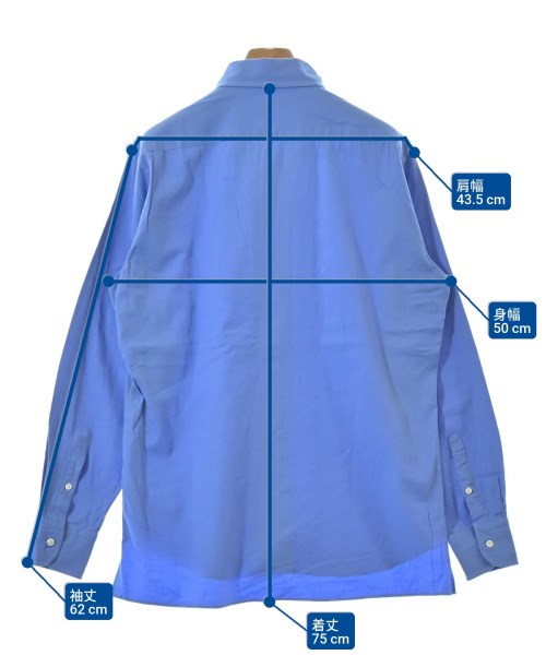 avancer（アヴォンシェル）カジュアルシャツ 青 サイズ:46(M位) メンズ/2200660895116