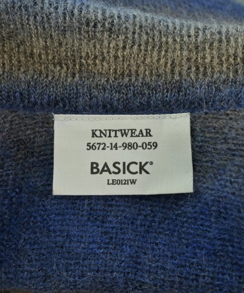 BASICKS（ベイシックス）ニット・セーター 青 サイズ:M メンズ/2200673214034