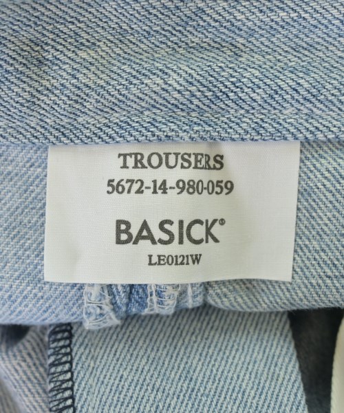 BASICKS（ベイシックス）デニムパンツ 青 サイズ:M メンズ/2200714805054