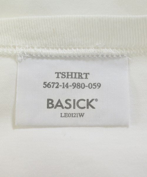 BASICKS（ベイシックス）Tシャツ・カットソー 白 サイズ:L メンズ/2200708783047