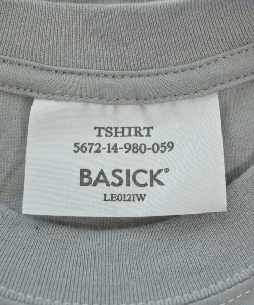 BASICKS（ベイシックス）Tシャツ・カットソー グレー サイズ:S メンズ/2200709364092