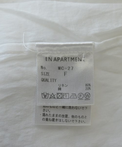 EN APARTMENT（エンパートメント）カジュアルシャツ 白 サイズ:F レディース/2200631747093