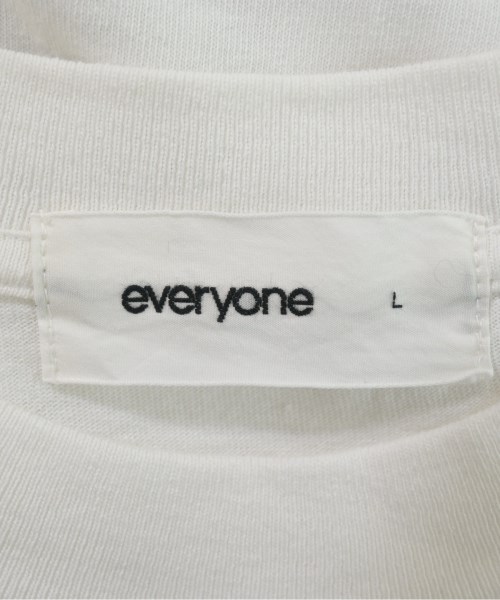 everyone（エブリワン）Tシャツ・カットソー 白 サイズ:L メンズ/2200608808031