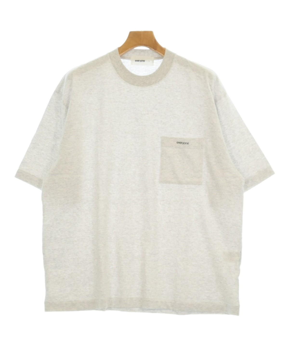 everyone（エブリワン）Tシャツ・カットソー グレー サイズ:L メンズ