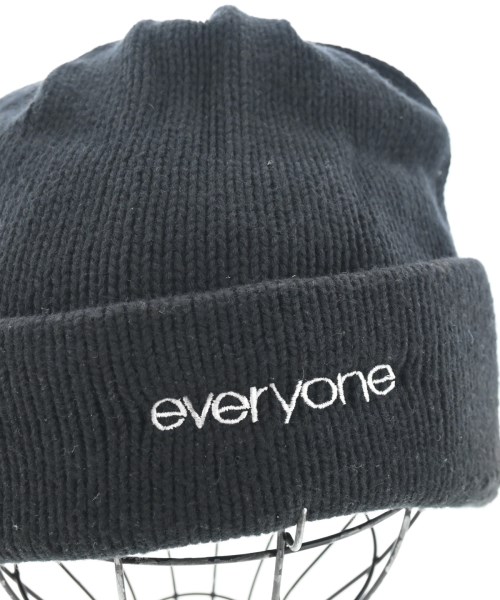 everyone（エブリワン）ニットキャップ・ビーニー 黒 サイズ:- メンズ/2200690784060