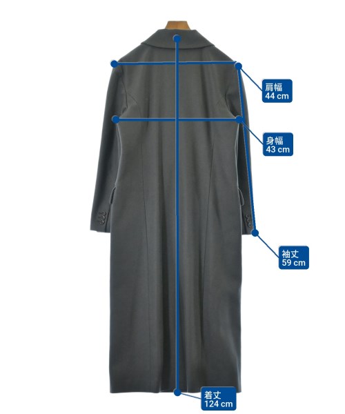 Gajess（ガジェス）チェスターコート グレー サイズ:36(S位) レディース/2200670481026