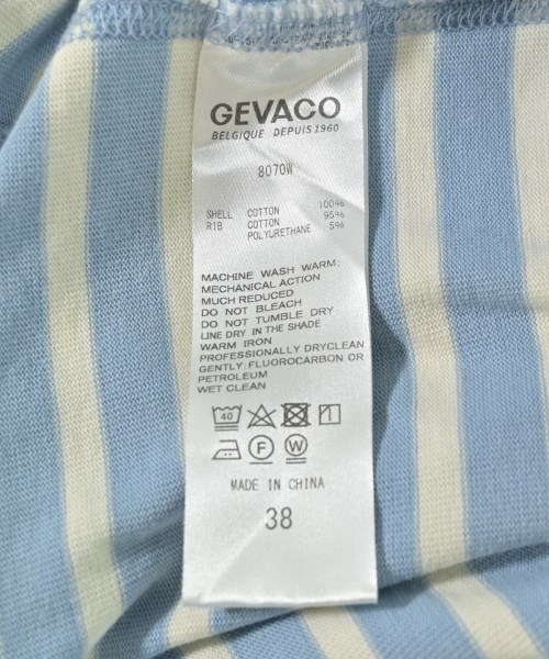 GEVACO（ゲバコ）ノースリーブ 青 サイズ:38(M位) レディース/2200711410022