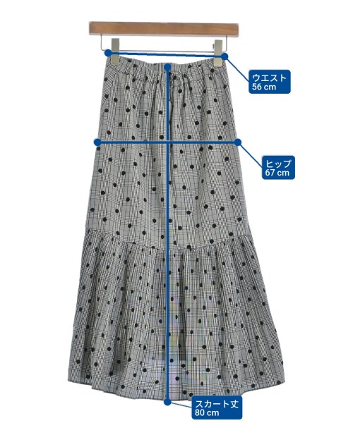 HIAND（ハイアンド）ロング・マキシ丈スカート グレー サイズ:-(S位) レディース/2200615628035