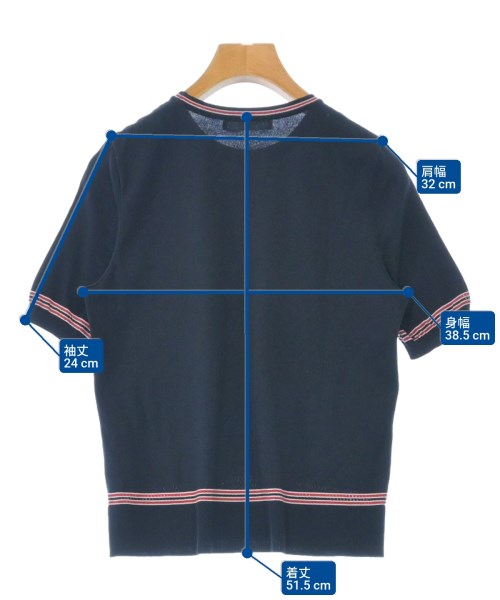 jolie mignon（ジョリーミニョン）ニット・セーター 紺 サイズ:36(S位) レディース/2200619005061