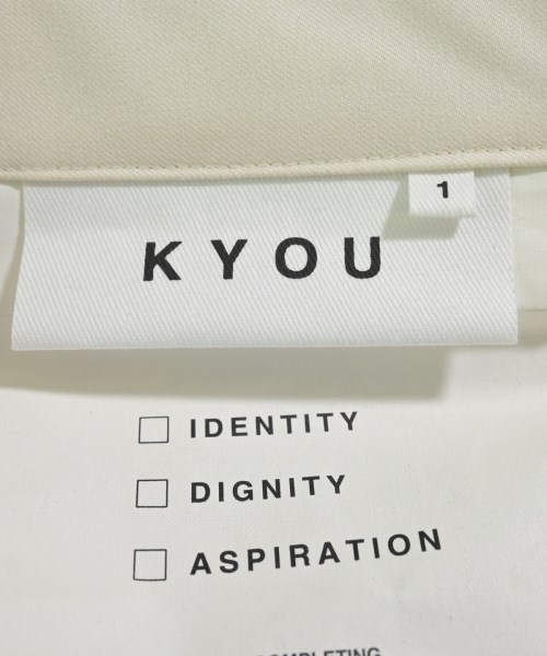 KYOU（キョウ）カジュアルシャツ 白 サイズ:1(S位) メンズ/2200665048098