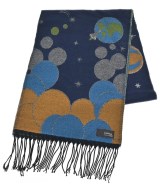 Lachique moi（ラシクモア）マフラー 紺 サイズ:- レディース/2200665670183