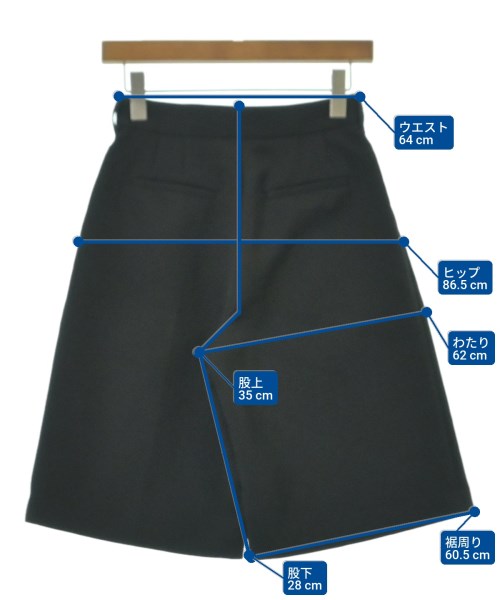 L'AUBE BLANC（ローブブラン）ショートパンツ 黒 サイズ:M レディース/2200615636108