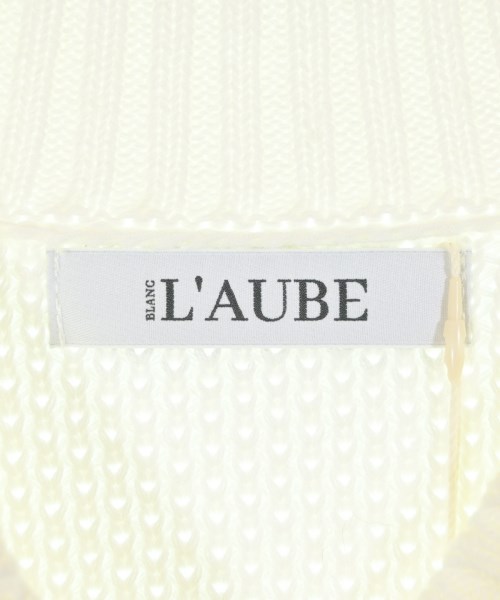 L'AUBE BLANC（ローブブラン）カーディガン 白 サイズ:F レディース/2200689338021
