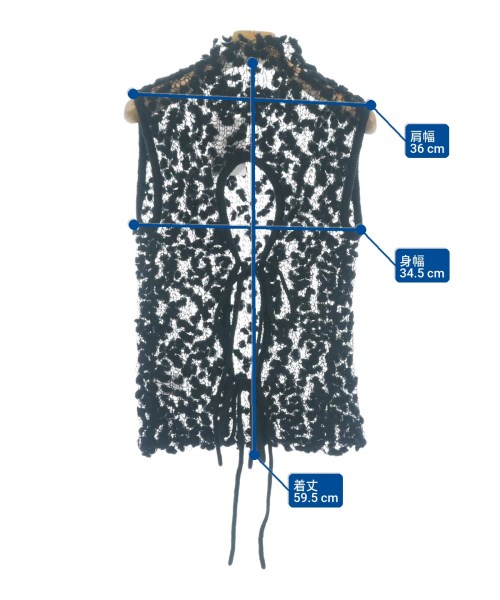 OPEN SESAME CLUB（オープンセサミクラブ）ベスト 黒 サイズ:F レディース/2200631296027