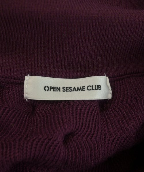 OPEN SESAME CLUB（オープンセサミクラブ）ニット・セーター 紫 サイズ:F レディース/2200676877090