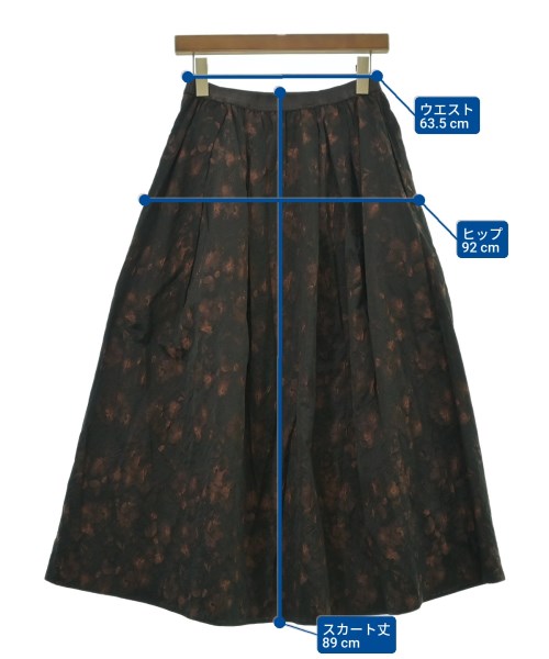 quaranciel（カランシエル）ロング・マキシ丈スカート 茶 サイズ:F レディース/2200616750094