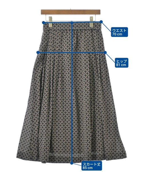 quaranciel（カランシエル）ロング・マキシ丈スカート 紺 サイズ:38(M位) レディース/2200668505024