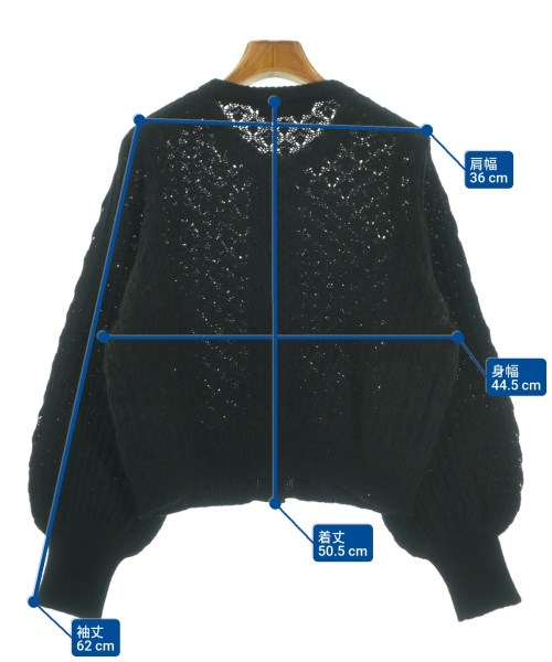 quaranciel（カランシエル）カーディガン 黒 サイズ:F レディース/2200648944034