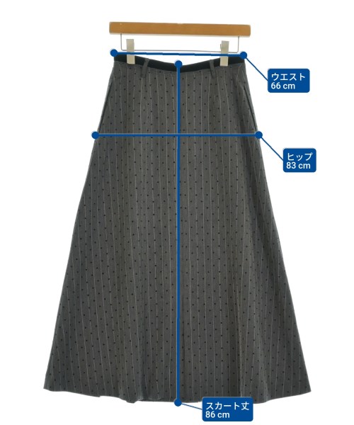 quaranciel（カランシエル）ロング・マキシ丈スカート グレー サイズ:-(M位) レディース/2200646865034