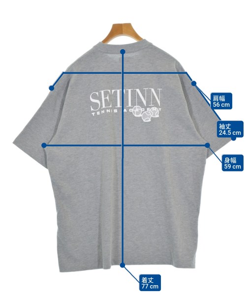Setinn（セットイン）Tシャツ・カットソー グレー サイズ:XL メンズ/2200685213612