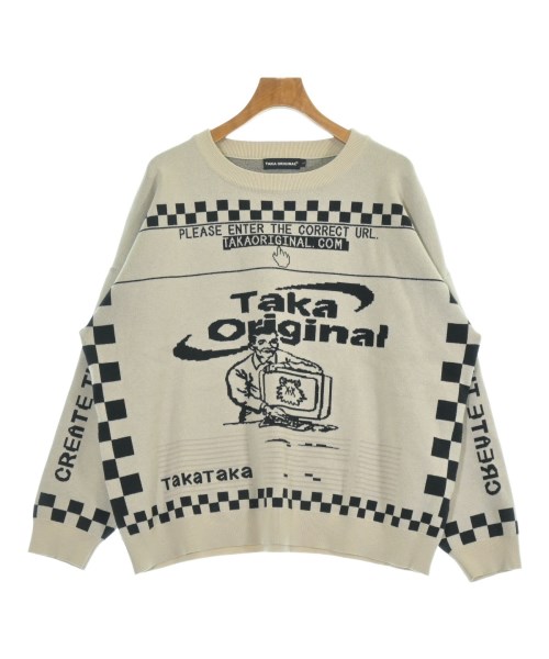 TAKA ORIGINAL(タカオリジナル)ニット・セーター 白 サイズ:L/2200651403061