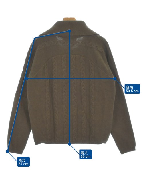 ABELIA EDOWARD GOUCHA（アベリアエドワードゴウチャ）ニット・セーター カーキ サイズ:F メンズ/2200610911019