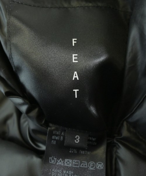 FEAT（フィート）ダウンジャケット/ダウンベスト 黒 サイズ:3(L位) メンズ/2200665096020