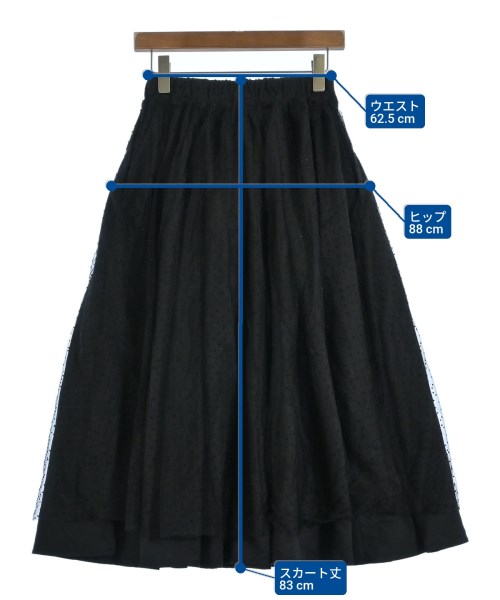 Fit more（フィットモア）ロング・マキシ丈スカート 黒 サイズ:F レディース/2200635194046