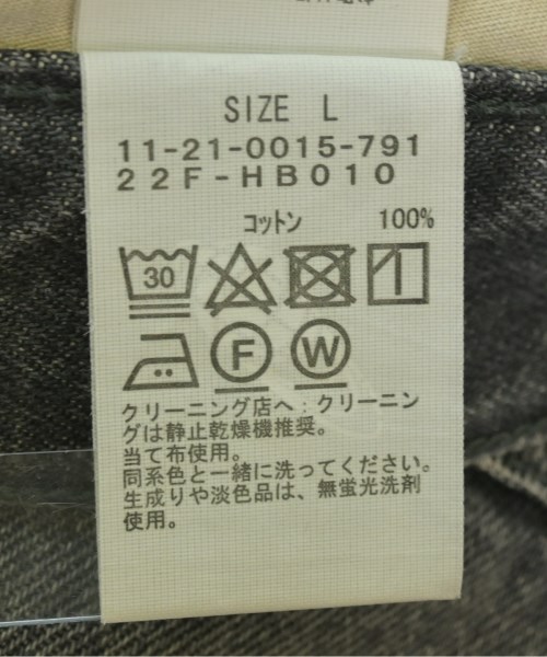 FUTURE ARCHIVE（フューチャーアーカイブ）デニムパンツ グレー サイズ:L メンズ/2200633017293